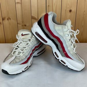 Nike Air Max 95 Essential Men's Shoes, Size 9.5 - White/Red/Gray
